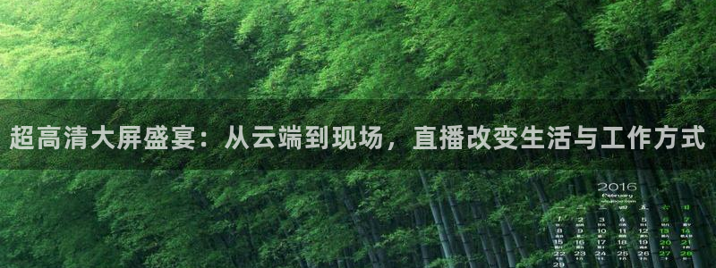 nba直播919：超高清大屏盛宴：从云端到现场，直播改变生活与工作方式